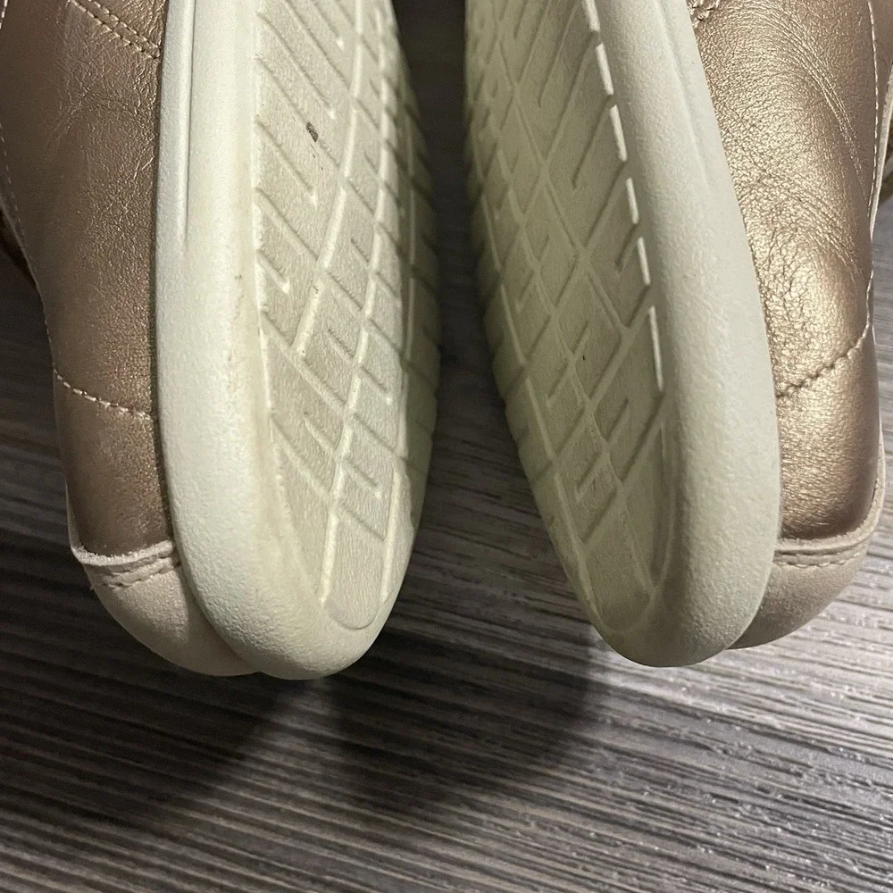 MEPHISTO Cool-Air Womens Sz 10.5‎ Bronze Tan Debby Platinum Leather Sneakers